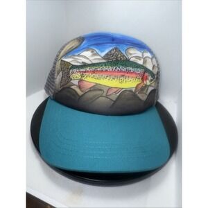 Sunday Afternoons Kids' Artist Series Trucker Hat - Rainbow Trout Design - New